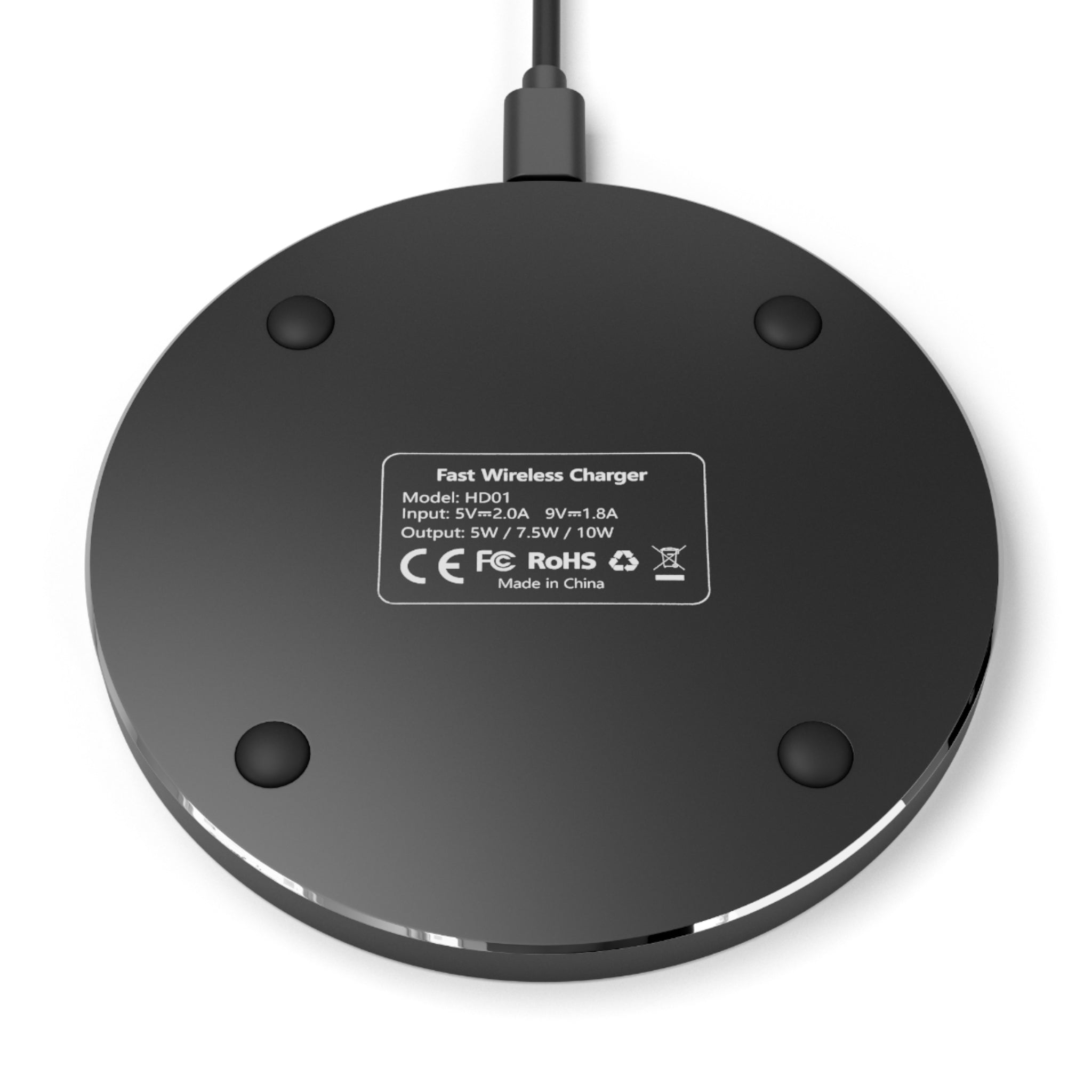 NESU Wireless Charger – White Qi Charging Pad